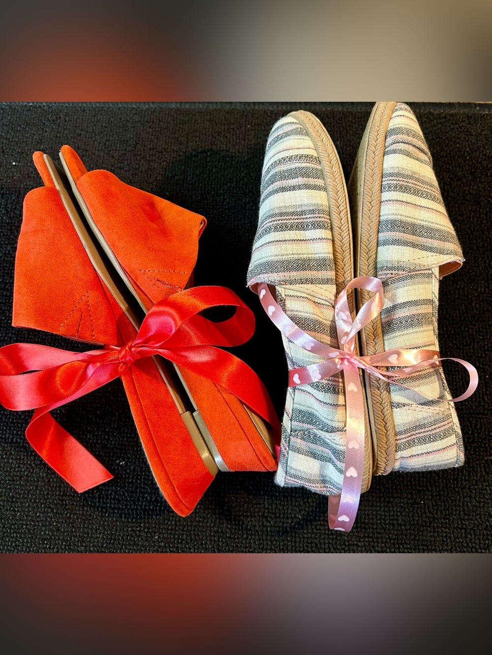 2 Pairs  Women’s Pool/Leisure Comfort Shoes. Size Small (6). Pastels/Orange